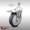 Service Caster 5 Inch SS Thermoplastic Rubber 1/2 Inch Threaded Stem Caster with Total Lock Brake SCC-SSTSTTL20S514-TPRB-121315 - alternate 5